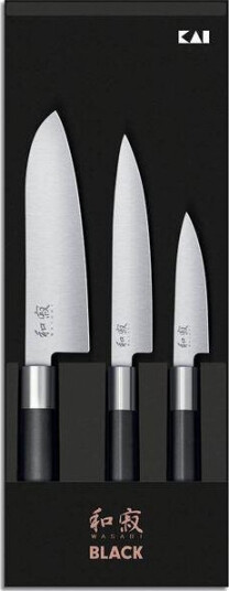 KAI  Wasabi Black knivsett med 3 kniver