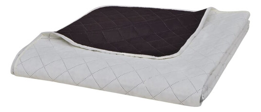 vidaXL Tosidig vattert sengeteppe Beige/brun 220 x 240 cm