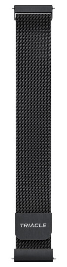 Triacle Natural mesh stålreim universal 22 mm V2 svart