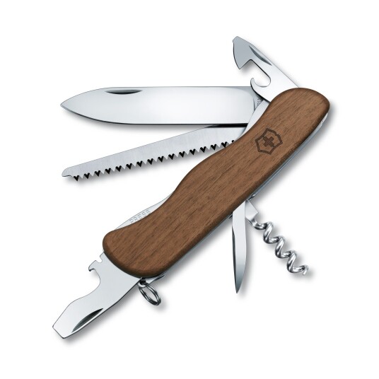 Victorinox Forester Wood Klappkniv med 10 Verktøy i Valnøtt 111mm