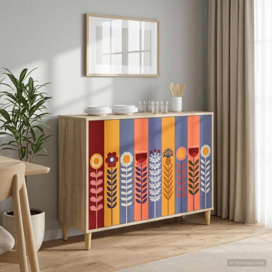 vidaXL Serviesskap ESSEN Sonoma 102 x 33 x 75 cm Konstruert tre