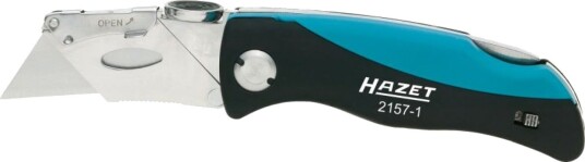 Hazet 2157-1 Klappkniv med Lås 16 cm Syntetisk Sort/Blå Hazet 2157-1 Klappkniv med Lås 16 cm Syntetisk Sort/Blå
