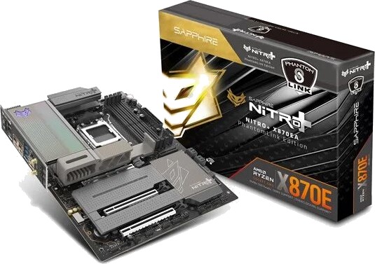 Sapphire NITRO+ X870EA PhantomLink X870E AM5 Hovedkort 52122 01 40G
