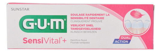 Sunstar GUM Sensivital+ Tannkrem Sensitiv Peppermint 75 ml