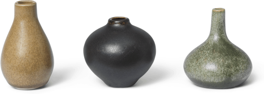 Ferm Living Komo vasee mini sett med 3 Calm