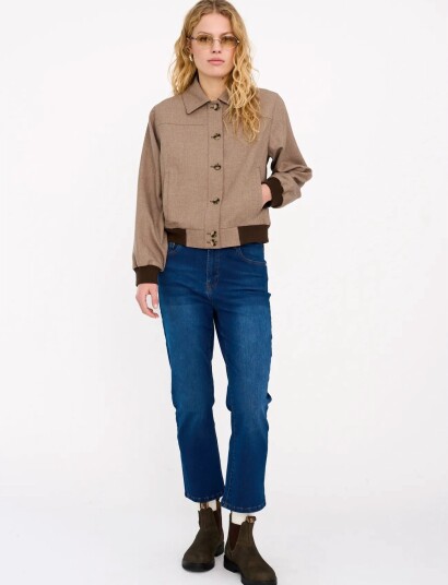 IVY Copenhagen Ivy Frida Cropped Jeans Wash Cayenn Navy 28 x 28