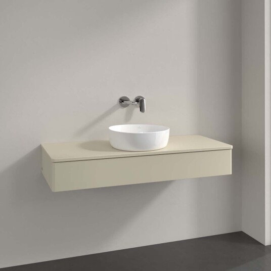 Villeroy & Boch Antao Servantskap med 1 skuff 120x50x19 cm m/lys Grå Matt Villeroy & Boch Antao Servantskap med 1 skuff 120x50x19 cm m/lys Grå Matt