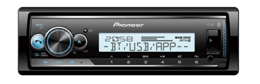 Pioneer Mvh-Ms510bt Sort 1 Din Aac Flac Mp3 Wav Wma Lcd 1,5 Linier