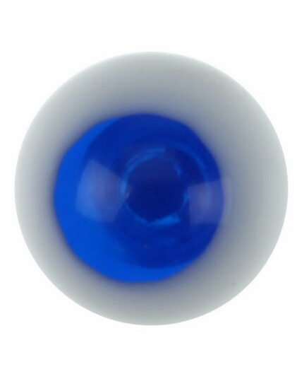 Utgått White and Blue Akrylkule til 16 mm Stang 8 mm kule til 16 mm stang