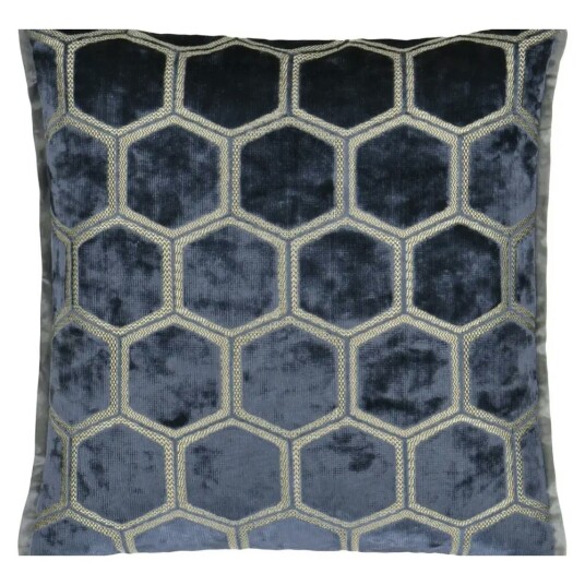 Designers Guild Manipur Pute 43x43 Cm   Pynteputer & Trekk Polyester Midnight   CCDG1067