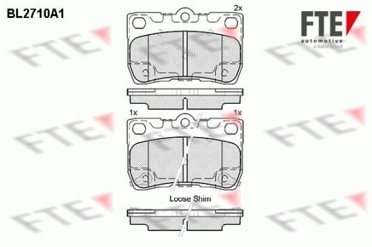 Bremseklosser FTE 9010936 Bremseklosser FTE 9010936
