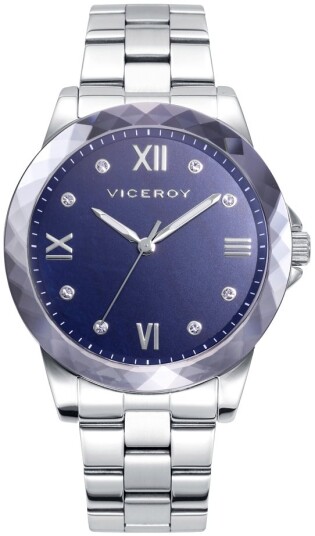 Viceroy Dameklokke 401162 33 Classic Blå/Stål Ø37 mm