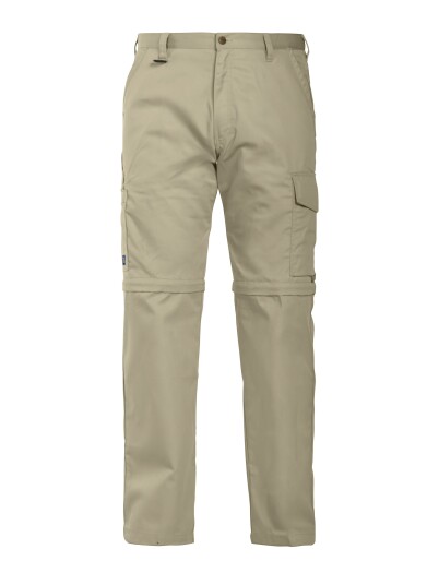 ProJob 2502 Servicebukse Zip Off Khaki C154