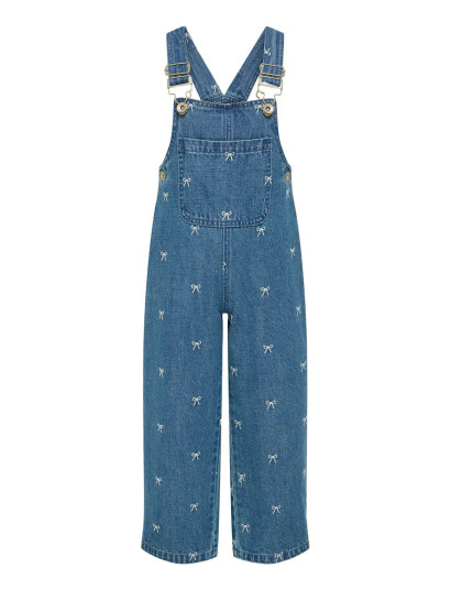 Kids Only Kmgsienna Bow Straight Overall Dnm York - Blue - 92