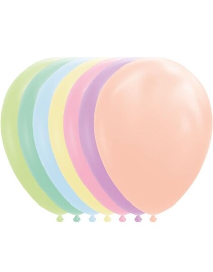 Globos Nordic 100 stk 30 cm MEGAPACK Pastellfarget Ballonger 1125500