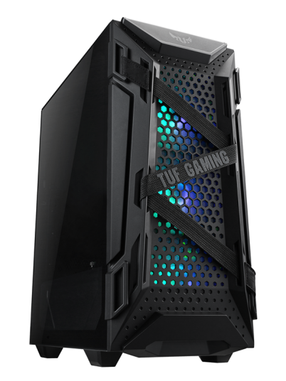 ASUS TUF Gaming GT301 Midi Tower Kabinett med Vindu Svart