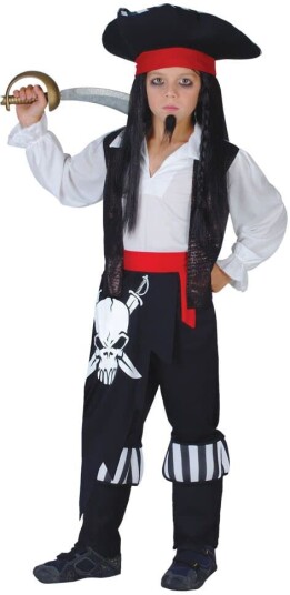 Wicked Costumes Ltd Pirat Kaptein Blackheart, 11-13 år