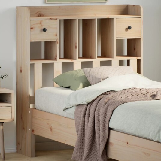 Hodegavl med oppbevaring 90 cm heltre furu 8721158371508 Hodegavl med oppbevaring 90 cm heltre furu 8721158371508