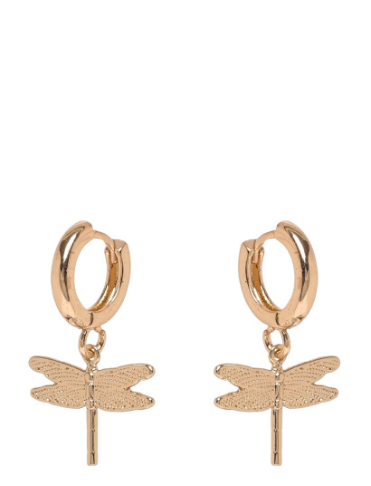 TIMI OF SWEDEN Dragonfly Small Hoop Earrings Guld One Size