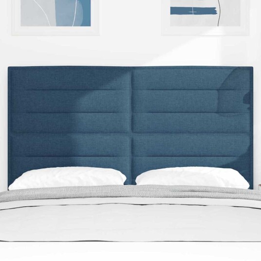 LED Hodegavl Linjer Design Blå 80 cm Stoff