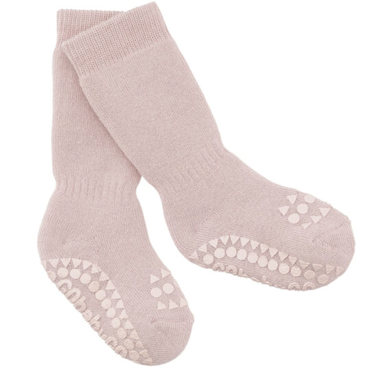 GObabyGO non slip socks – soft pink   3 4år