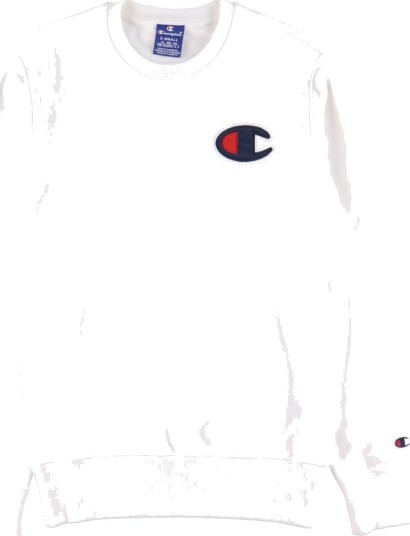 Champion Fashion Collegegenser Hvit m. Logo Champion 16 18 år 176 188 Collegegenser