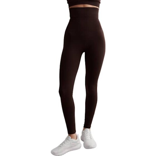Aim"n Shape Seamless Core Control Tights Dame Chocolate S