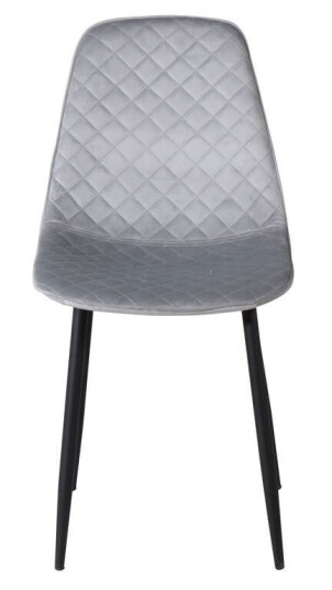 PolarDiamond spisestuestoler velour grå.