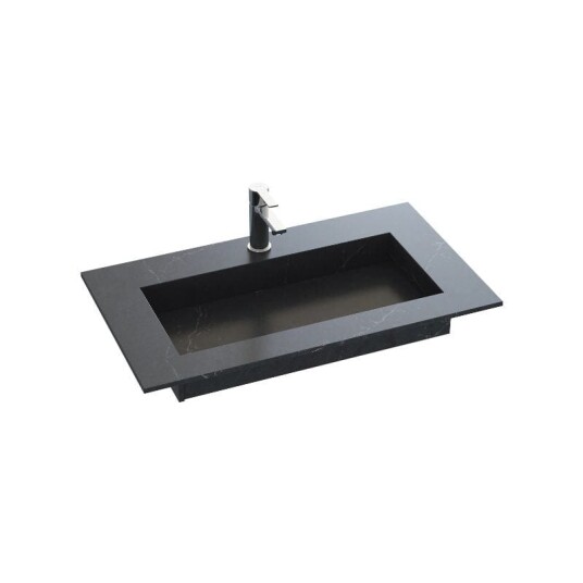 Dansani Inzo Angular Silestone B60-165xh1,20xd45,50cm Charcoal Soapstone 80cm