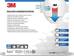 3M 9322Pro10, Kopp, Ffp2, Hvit, 10 Stykker