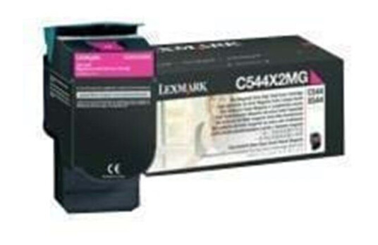 Lexmark C544X2MG Toner - Laser toner Rød