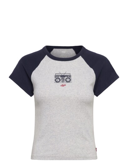 Levi"s® Gr Riley Raglan Tee Sound On O - Grey - L Levi"s® Gr Riley Raglan Tee Sound On O - Grey - L