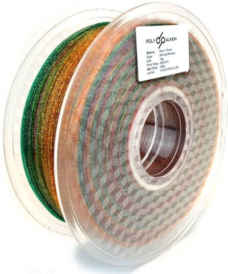 Polyalkemi Pla Glittering Glittering Rainbow