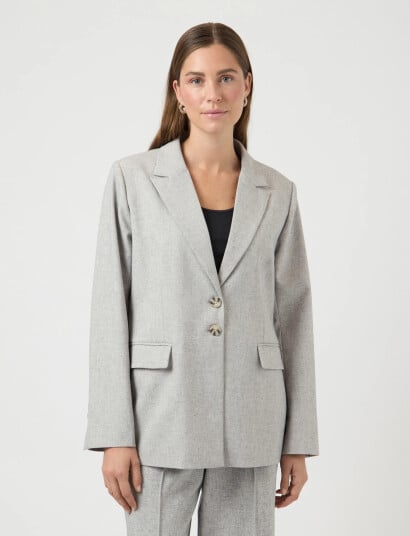 YAS Yasriu Ls Blazer S. Noos Grey 36