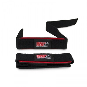 Padded Lifting Straps, black/red, Gorilla Wear Padded Lifting Straps, black/red, Gorilla Wear