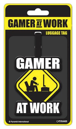 Gamer at Work Bagasjelapp