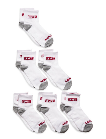Levi"s Levi"s® Core Ankle Length Socks 6-Pack White 23.5-27