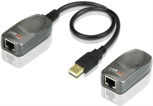 Aten UCE260 USB 2.0 Forlenger over Ethernet, 60m, 480 Mbit/s, Svart Aten UCE260 USB 2.0 Forlenger over Ethernet, 60m, 480 Mbit/s, Svart