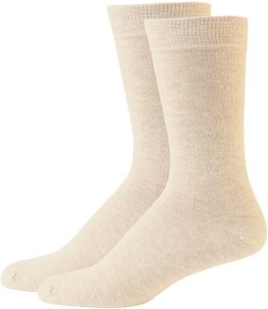 Safa Henrik Bomullsokker 2 Par Lys Beige 41-45