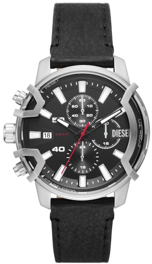 Diesel Herreklokke DZ4603 Griffed Mini Sort/Lær Ø42 mm Diesel Herreklokke DZ4603 Griffed Mini Sort/Lær Ø42 mm