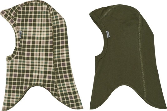 Mikk line 2 Pack Cotton Fullface   Double   Khaki green   110/116