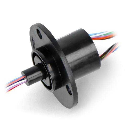 Roterende slepering med 12 ledere 2A 22 mm – for signalog strømoverføring Roterende slepering med 12 ledere 2A 22 mm – for signalog strømoverføring