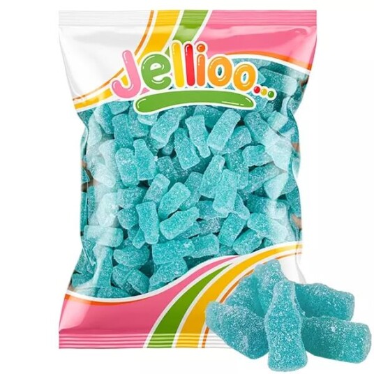 Jellioo Sour Blue Raspberry Bottles 1kg