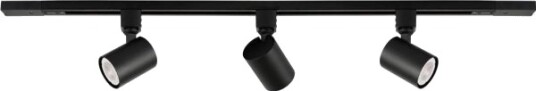 Italux Italux Lumsi Trl 2071 3T 10 Bl Spotlights Med Skinne 3X25w Gu10 Sandblåst Svart