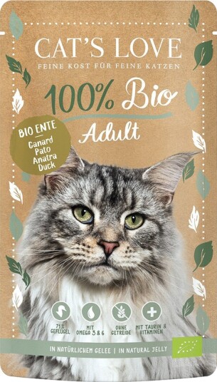 Cat'S Love Våtfôr Sparepakke Økologisk Økologisk And 24 X 100 G Cat'S Love Våtfôr Sparepakke Økologisk Økologisk And 24 X 100 G