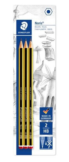 Staedtler Pencil Noris HB x3 bc 100% PEFC Staedtler Pencil Noris HB x3 bc 100% PEFC