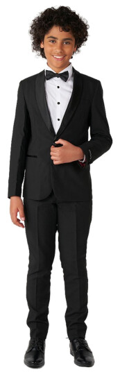 OppoSuits Teen Jet Set Black Smoking - 158/164
