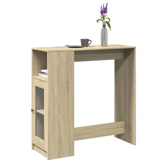  Barbord med stativer sonoma eik 101x40x103,5 cm konstruert tre 8721158386540