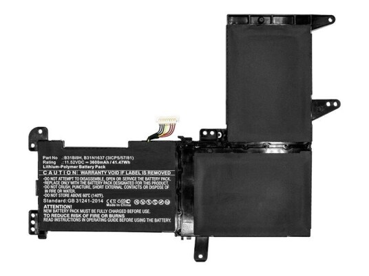 CoreParts batteri til bærbar PC - Li-pol - 3600 mAh - 41.5 Wh (MBXAS-BA0024)
