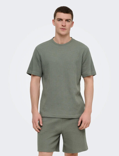 ONLY & SONS Onstobie Reg Ss Tee Noos   Khaki green   S